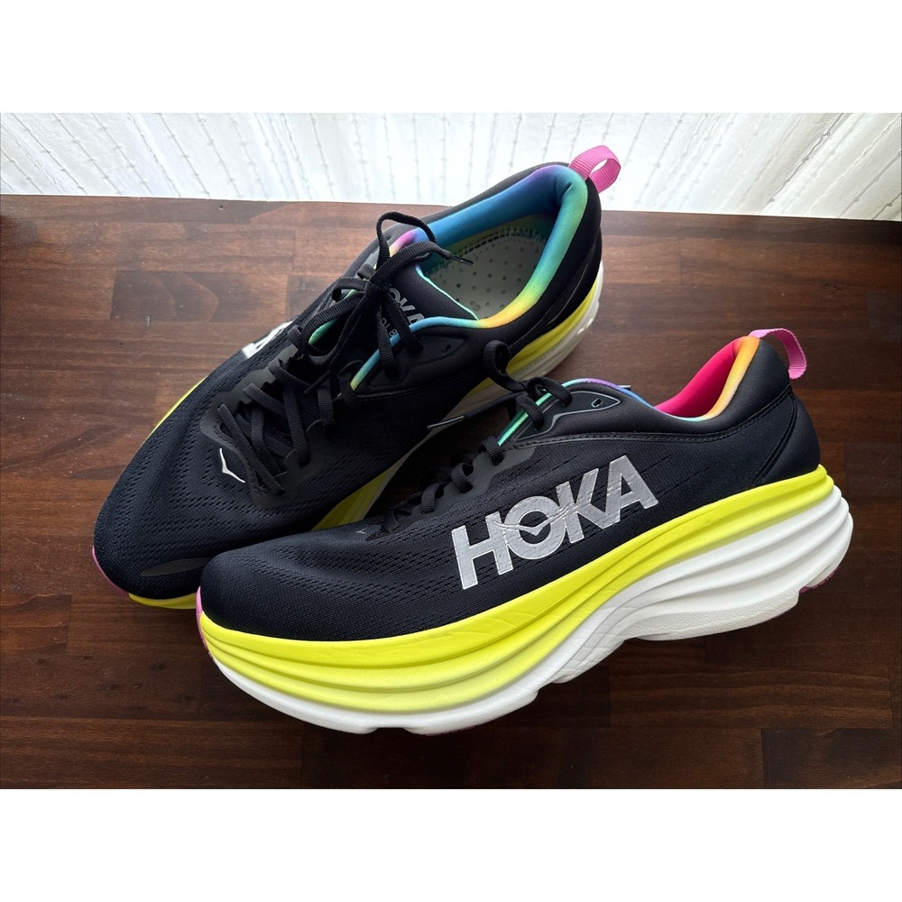 NEW Hoka One Bondi 8 Shoes Mens Size 15 Cushioned Running Sneakers Tennis Shoes